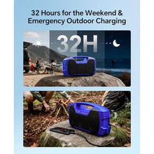 Load image into Gallery viewer, IPX7 Waterproof Outdoor Bluetooth Speaker, Wireless, 90W(Peak), 32H Playtime, Floating Design, Deep Bass &amp; Loud Stereo Sound, Portable with Handle, Rugged for Pool, Beach, Kayaking, Hiking, Blue_7174

