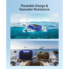 Load image into Gallery viewer, IPX7 Waterproof Outdoor Bluetooth Speaker, Wireless, 90W(Peak), 32H Playtime, Floating Design, Deep Bass &amp; Loud Stereo Sound, Portable with Handle, Rugged for Pool, Beach, Kayaking, Hiking, Blue_7175
