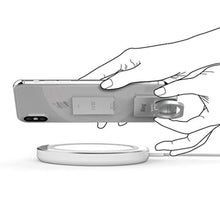 Load image into Gallery viewer, iRing Link, Made in Korea, Wireless Charging Friendly Phone Holder - Cell Phone Ring Grip Finger Holder and Stand Compatible with iPhone, Galaxy, and Other Smartphones(Silver)_8050
