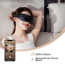 Load image into Gallery viewer, Isfuro Eye Massager with Heat and Vibration for Migraines - Heated Mask for Sinus Relief and Eye Strain Reduction - Black_940
