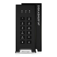 Load image into Gallery viewer, iStorage diskAshur M2 1TB | PIN authenticated, Hardware encrypted USB 3.2 Portable SSD | Ultra-Fast | FIPS Compliant | Rugged &amp; Portable, Black_1
