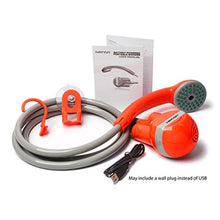 Load image into Gallery viewer, Ivation Portable Outdoor Shower, Battery Powered, Water Pump, Rechargeable, Orange_7310
