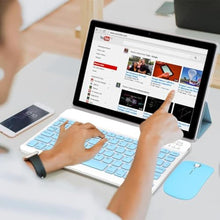 Load image into Gallery viewer, IWEGGO Android 15 Tablet, 10 Inch 18GB RAM+128GB ROM/ 2TB Expandable Tablet, 2.0GHz Quad-core Processor, 1280*800 HD Touch Screen, 5G WiFi6 BT 5.0, 2 in 1 Tablets with Keyboard Case Mouse Stylus Blue_146
