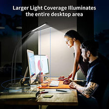 Load image into Gallery viewer, iZELL Desk Lamp, [2 LED Tube] Desk Lamps for Home Office with Clamp, Flexible Gooseneck LED Book Light, Easy Clip on Reading Lights for Bedrooms Beside Table Headboard College Dorm Bed Room - Black_7015
