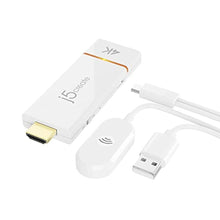 Load image into Gallery viewer, j5create ScreenCast 4K HDMI Wireless Adapter Receiver, White_1
