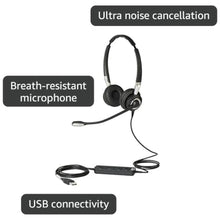 Load image into Gallery viewer, Jabra Biz 2400 II USB Duo CC MS Wired Headset, Black_865
