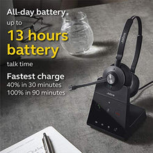 Load image into Gallery viewer, Jabra Engage 65 Wireless Headset, Stereo Telephone Headset with Industry-Leading Wireless Performance, Advanced Noise-Cancelling Microphone, All Day Battery Life, Black_5537
