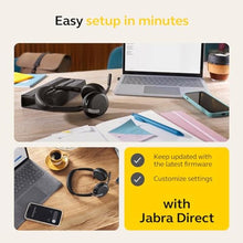 Load image into Gallery viewer, Jabra Evolve2 65 Flex Wireless Stereo Headset - Bluetooth, Noise-Cancelling ClearVoice Technology &amp; Hybrid ANC - Works with All Leading UC Platforms Such As Zoom &amp; Google Meet - Black_8747
