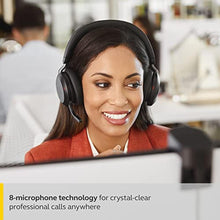 Load image into Gallery viewer, Jabra Evolve2 75 PC Wireless Headset with 8-Microphone Technology - Dual Foam Stereo Headphones with Adjustable Advanced Active Noise Cancelling, USB-A Bluetooth Adapter and UC Compatibility - Black_3225

