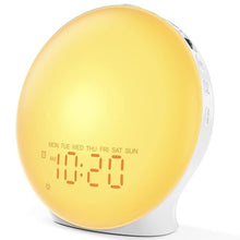Load image into Gallery viewer, JALL Sunrise Alarm Clock White Noise Machine with 25 Nature Sleep Sounds, Fully Dimmable Clock for Bedrooms, Heavy Sleepers, 17 Light Modes, Bluetooth Speaker_1

