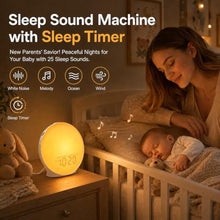 Load image into Gallery viewer, JALL Sunrise Alarm Clock White Noise Machine with 25 Nature Sleep Sounds, Fully Dimmable Clock for Bedrooms, Heavy Sleepers, 17 Light Modes, Bluetooth Speaker_2182
