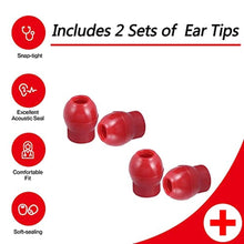 Load image into Gallery viewer, Javinhau MDF Ear Pieces, Soft-Sealing Ear Tips Replacement Compatible with MDF Stethoscope Accessories (Black)_334
