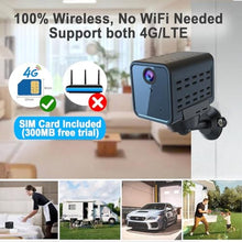 Load image into Gallery viewer, javiscam 4G No WiFi Security Camera, Cellular Security Camera, SIM Inserted, 2K QHD Indoor Camera, Radar Motion, 20-Day Standby Time, Indoor/Car/Trail Use, Portable &amp; Reliable Security Solution_1009
