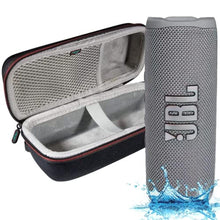 Load image into Gallery viewer, JBL Flip 6 - Waterproof Portable Bluetooth Speaker, Powerful Sound and deep bass, IPX7 Waterproof, 12 Hours of Playtime with Megen Hardshell Case - Gray, grey_1
