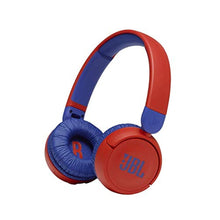 Load image into Gallery viewer, JBL Jr310BT Kids Wireless On-Ear Headphones - Bluetooth Headphones with Microphone, Safe Sound Under 85dB Volume, 30H Battery, Foldable, Comfort, Easy, Soft, Cool Colors (Red), Small_1
