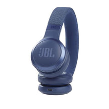 Load image into Gallery viewer, JBL Live 460NC wireless on-ear Noise Cancelling headphones with 50H battery, microphone for calls, lightweight and comfortable, and Alexa Built-in (Optimized for Android), iOS compatible (Blue)_321
