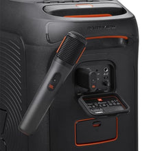 Load image into Gallery viewer, JBL PartyBox Wireless Mic - 2X Digital Wireless Microphones, Rechargeable Battery (20hrs - 700mAh), Clear Voice, Crisp Sound, Stable 2.4GHz Connection, Compatible with All PartyBox Speakers (Black), JBLPartyBoxWirelessMics_17
