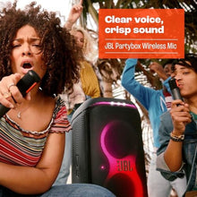 Load image into Gallery viewer, JBL PartyBox Wireless Mic - 2X Digital Wireless Microphones, Rechargeable Battery (20hrs - 700mAh), Clear Voice, Crisp Sound, Stable 2.4GHz Connection, Compatible with All PartyBox Speakers (Black), JBLPartyBoxWirelessMics_20
