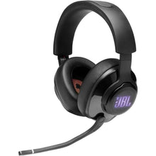 Load image into Gallery viewer, JBL Quantum 400 - Wired over-ear gaming headset with game-chat balance dial, JBL QuantumSURROUND and DTS, Voice focus directional flip-up mic and memory foam ear cushions (Black)_307
