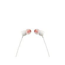 Load image into Gallery viewer, JBL Tune 110 - Wired in-Ear Headphones with JBL Pure Bass Sound, 1-Button Remote, Microphone and Tangle-Free Flat Cable (White)_592
