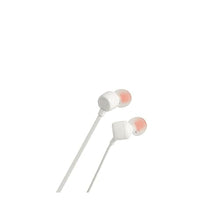 Load image into Gallery viewer, JBL Tune 110 - Wired in-Ear Headphones with JBL Pure Bass Sound, 1-Button Remote, Microphone and Tangle-Free Flat Cable (White)_594
