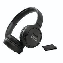 Load image into Gallery viewer, JBL Tune 570BT On-Ear Wireless Bluetooth Headphones with Pure Bass Stereo Sound, Includes Cleaning Cloth - Black(JBLT570BTBLKAM-CC)_1
