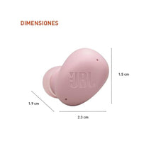 Load image into Gallery viewer, JBL Vibe Buds 2 - True Wireless Noise Cancelling Earbuds with JBL Pure Bass Sound &amp; Smart Ambient Technology, 4mics for Crisp, Clear Calls, up to 40Hrs of Playback, IP54 Dust &amp; Water Resistant (Pink)_1615

