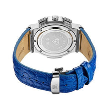 Load image into Gallery viewer, JBW Men's 10-Year Anniversary Saxon 0.16 ctw Diamond Wrist Watch with Leather Bracelet_1574
