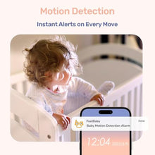 Load image into Gallery viewer, jeeber 2.4GHz WiFi Baby Monitor,1080P,4" IPS Display, PTZ 360View, white_846

