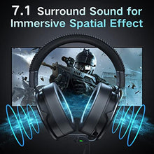 Load image into Gallery viewer, Jeecoo J75 USB Gaming Headset for PC - 7.1 Surround Sound, Retractable Clear Microphone, Ultra-Soft Memory Foam Ear Pads, Flowing LED Lighting - Compatible with Laptops Desktop Computers_2970
