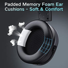 Load image into Gallery viewer, Jeecoo J75 USB Gaming Headset for PC - 7.1 Surround Sound, Retractable Clear Microphone, Ultra-Soft Memory Foam Ear Pads, Flowing LED Lighting - Compatible with Laptops Desktop Computers, Grey_2214
