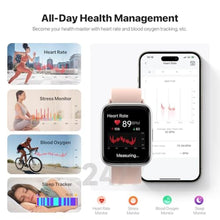Load image into Gallery viewer, JeeJTek Smart Watch for Men Women - Answer/Make Calls/Quick Reply/AI Voice Assistant, 1.83"" for Android iPhone Samsung Compatible IP68 Smartwatch Fitness Tracker Blood (Silver+Pink, 1.83""), TGW101_663
