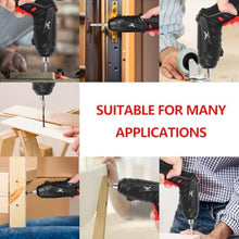 Load image into Gallery viewer, JENABOM Electric Screwdriver Cordless Rechargeable Small 3.6V Power Drill Set 3.5Nm Max Torque Electric Rotatable Drill Screwdriver for Home Office DIY Tools (Black)_5254
