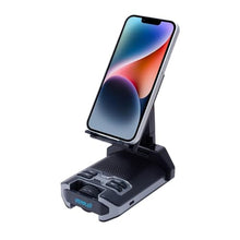 Load image into Gallery viewer, JERRAY Cell Phone Stand with Wireless Bluetooth Speaker with built-in microphone, Foldable Adjustable Desk Phone Holder, Portable HD Audio Speaker Stand, Unique Tech Gadgets Gifts for Men Women Dad, Compatible with iPhone/iPad for iPhone/ipad/Samsung Galaxy, black_1
