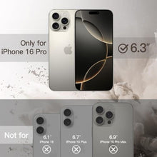 Load image into Gallery viewer, JETech Case for iPhone 16 Pro 6.3-Inch, Shockproof Phone Bumper Cover, Solid Color Matte TPU Frame, Anti-Scratch Clear Back (Natural Titanium), NaturalTitanium_2514

