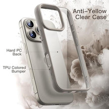 Load image into Gallery viewer, JETech Case for iPhone 16 Pro 6.3-Inch, Shockproof Phone Bumper Cover, Solid Color Matte TPU Frame, Anti-Scratch Clear Back (Natural Titanium)_1741
