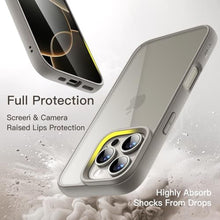 Load image into Gallery viewer, JETech Case for iPhone 16 Pro 6.3-Inch, Shockproof Phone Bumper Cover, Solid Color Matte TPU Frame, Anti-Scratch Clear Back (Natural Titanium)_1742
