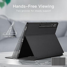 Load image into Gallery viewer, JETech Case for Samsung Galaxy Tab S10 Ultra/Tab S9 Ultra 14.6-Inch with S Pen Holder, Slim Folio Stand Protective Tablet Cover, Multi-Angle Viewing (Black)_7540
