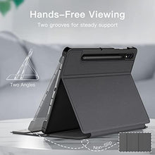 Load image into Gallery viewer, JETech Case for Samsung Galaxy Tab S8 2022/S7 2020 11-Inch with S Pen Holder, Slim Folio Stand Protective Tablet Cover, Multi-Angle Viewing (Black)_7922
