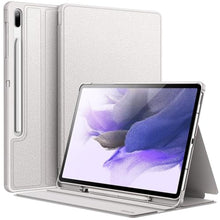 Load image into Gallery viewer, JETech Case for Samsung Galaxy Tab S8 Plus 2022 / S7 FE 2021 / S7 Plus 2020 12.4-Inch with S Pen Holder, Slim Folio Stand Protective Tablet Cover, Multi-Angle Viewing (Silver)_1
