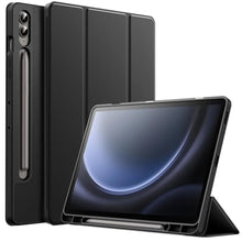 Load image into Gallery viewer, JETech Case for Samsung Galaxy Tab S9 FE+ / S9 FE Plus 12.4-Inch with S Pen Holder, Soft TPU Tri-Fold Stand Protective Tablet Cover, Support S Pen Charging, Auto Wake/Sleep (Black)_1
