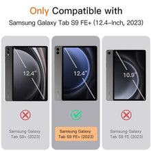 Load image into Gallery viewer, JETech Case for Samsung Galaxy Tab S9 FE+ / S9 FE Plus 12.4-Inch with S Pen Holder, Soft TPU Tri-Fold Stand Protective Tablet Cover, Support S Pen Charging, Auto Wake/Sleep (Black)_7410
