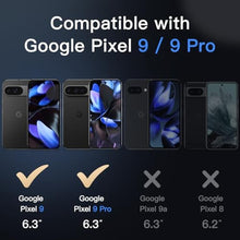 Load image into Gallery viewer, JETech Magnetic Case for Google Pixel 9/9 Pro 2024, Compatible with MagSafe, Translucent Matte Back Shockproof Phone Cover (Black), Obsidian_570
