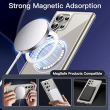 Load image into Gallery viewer, JETech Magnetic Case for Samsung Galaxy S24 Ultra 5G, Compatible with MagSafe, Shockproof Protective Phone Cover, Non-Yellowing Hard Clear PC Back (Clear)_8720
