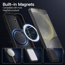 Load image into Gallery viewer, JETech Magnetic Case for Samsung Galaxy S24 5G, Compatible with MagSafe, Translucent Matte Back Shockproof Phone Cover (Black)_1802

