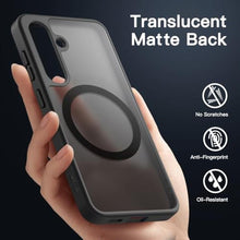 Load image into Gallery viewer, JETech Magnetic Case for Samsung Galaxy S24 5G, Compatible with MagSafe, Translucent Matte Back Shockproof Phone Cover (Black)_1804
