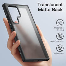 Load image into Gallery viewer, JETech Matte Case for Samsung Galaxy S24 Ultra 5G, Frosted Translucent Back Protective Slim Phone Cover, Anti-Fingerprints (Black)_8346
