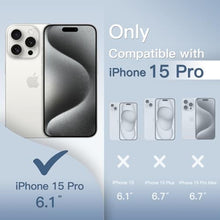 Load image into Gallery viewer, JETech Ultra Slim Case for iPhone 15 Pro 6.1-Inch, Camera Lens Cover Full Protection, Lightweight Matte Finish PP Hard Minimalist Case, Support Wireless Charging (White Titanium), WhiteTitanium_2913
