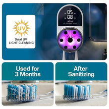 Load image into Gallery viewer, Jetfresh UV Toothbrush Sanitizer Holder | Wall Mounted UV-C Toothbrush Cleaner | Tooth Brush Sanitizer Holder Auto Shut-Off, USB Rechargeable, Fits All Brushes, Bathroom Organizer_2454
