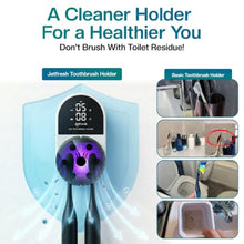 Load image into Gallery viewer, Jetfresh UV Toothbrush Sanitizer Holder | Wall Mounted UV-C Toothbrush Cleaner | Tooth Brush Sanitizer Holder Auto Shut-Off, USB Rechargeable, Fits All Brushes, Bathroom Organizer_2455
